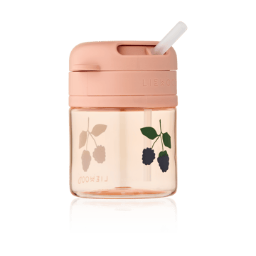 Pavia mok met rietje 28 cl - Berry-Pale Tuscany - Liewood