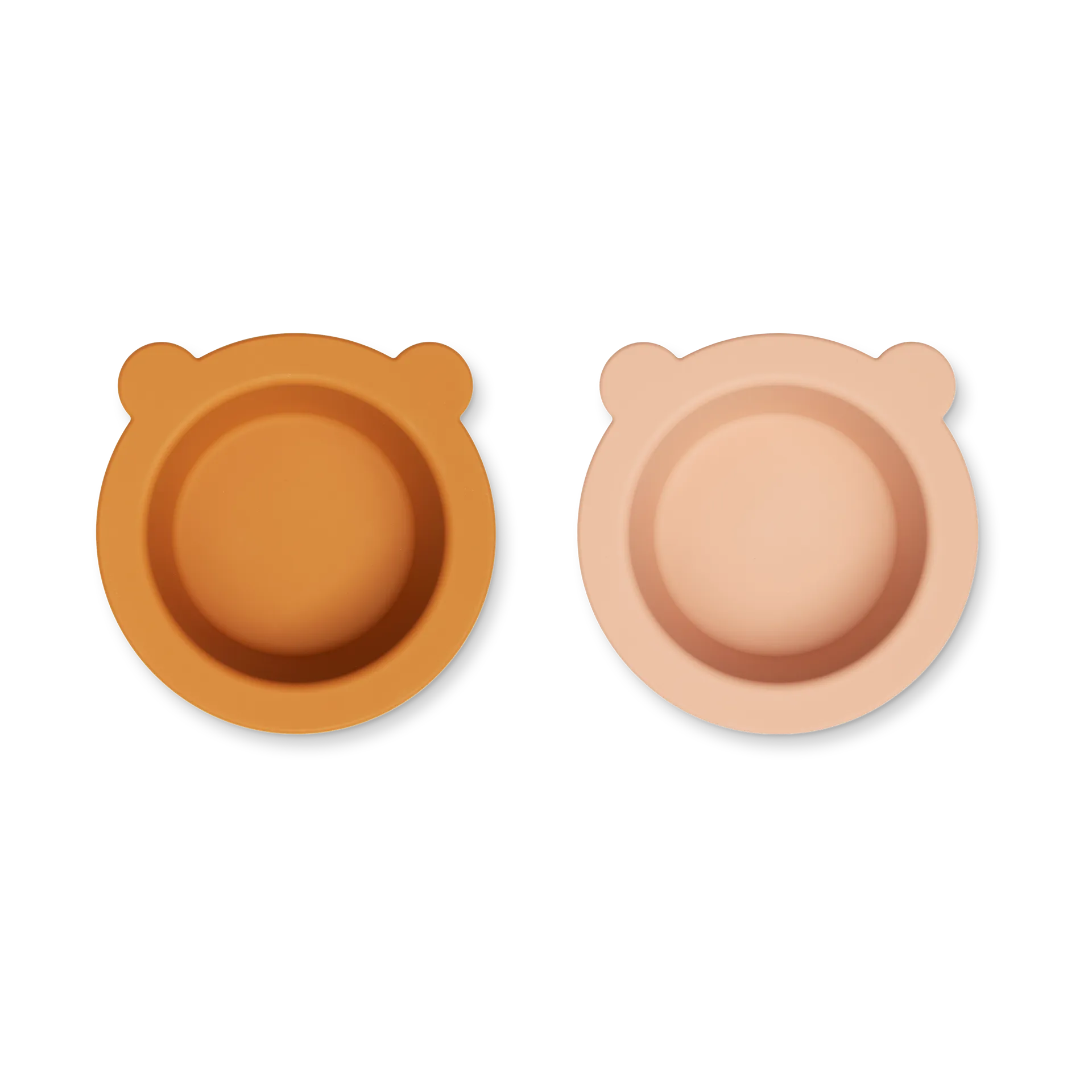 Peony bord met zuignap Ø16 cm 2-delig, Mustard-tuscany rose mix Liewood