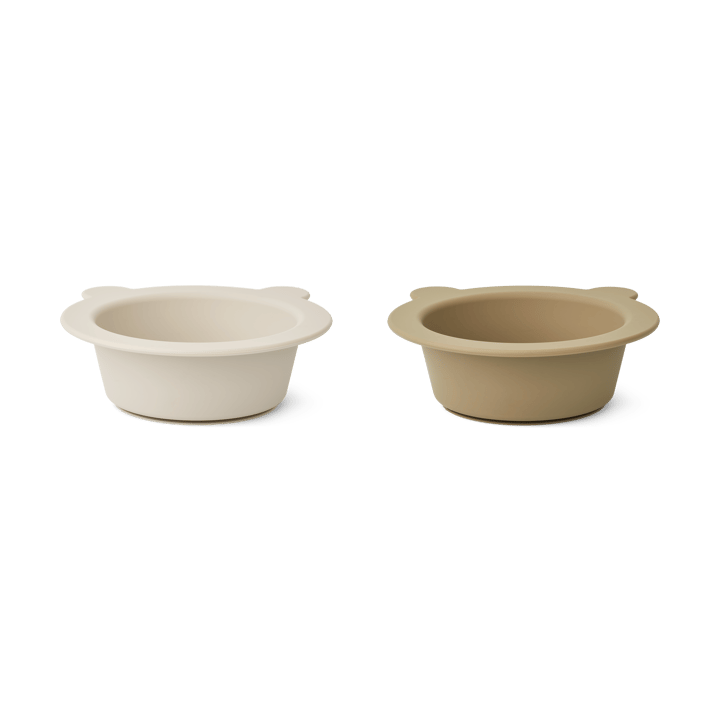 Peony bord met zuignap Ø16 cm 2-delig, Sandy-Oat Liewood