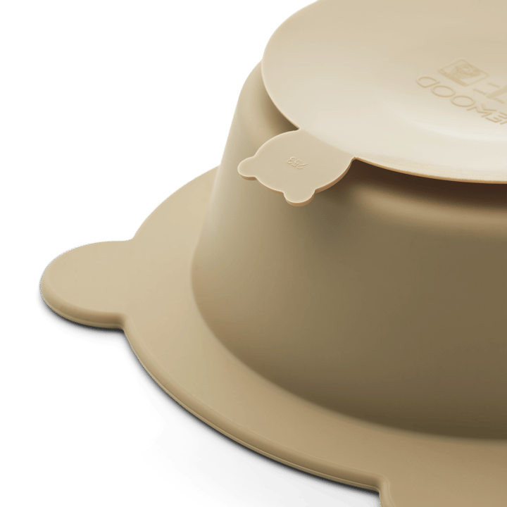 Peony bord met zuignap Ø16 cm 2-delig, Sandy-Oat Liewood