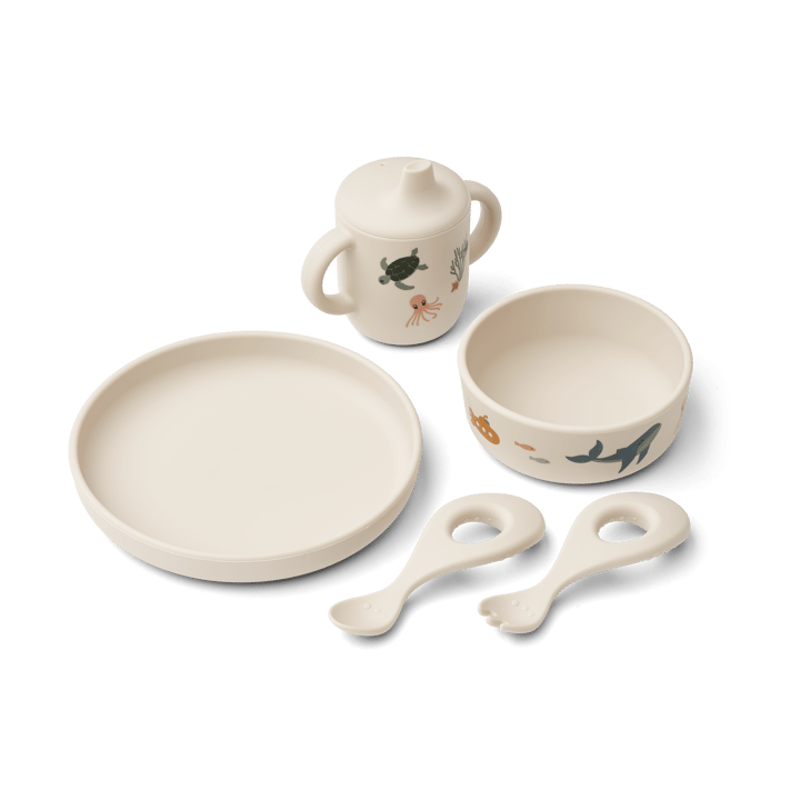 Ryle servies set 5-delig - Sea creature-Sandy - Liewood