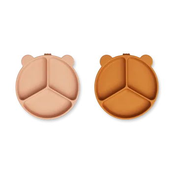 Stacy vakjesbord 2-pack - Mustard-tuscany rose mix - Liewood