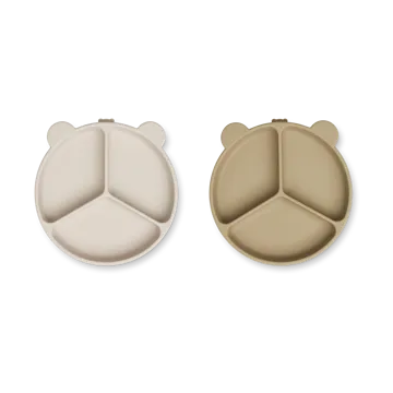 Stacy vakjesbord 2-pack - Sandy-Oat - Liewood