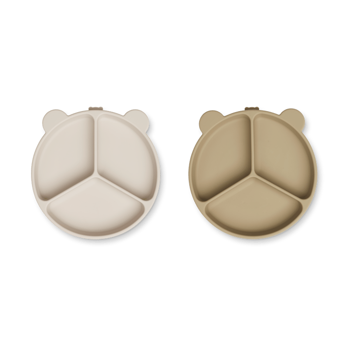 Stacy vakjesbord 2-pack - Sandy-Oat - Liewood