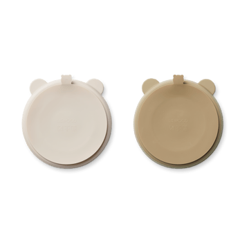 Stacy vakjesbord 2-pack - Sandy-Oat - Liewood