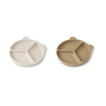 Stacy vakjesbord 2-pack - Sandy-Oat - Liewood