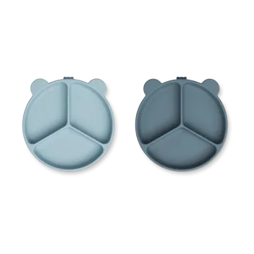 Stacy vakjesbord 2-pack - Sea blue-Whale blue - Liewood