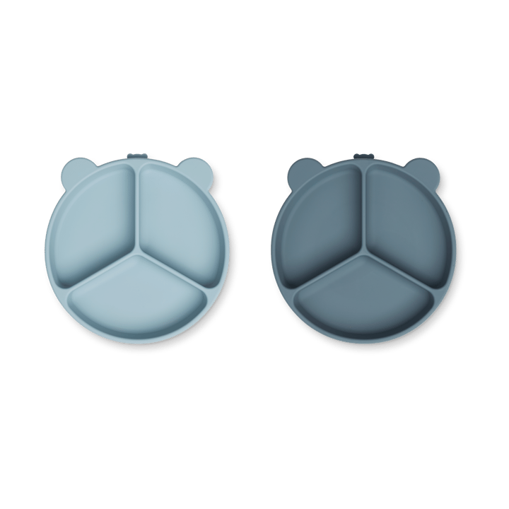 Stacy vakjesbord 2-pack - Sea blue-Whale blue - Liewood