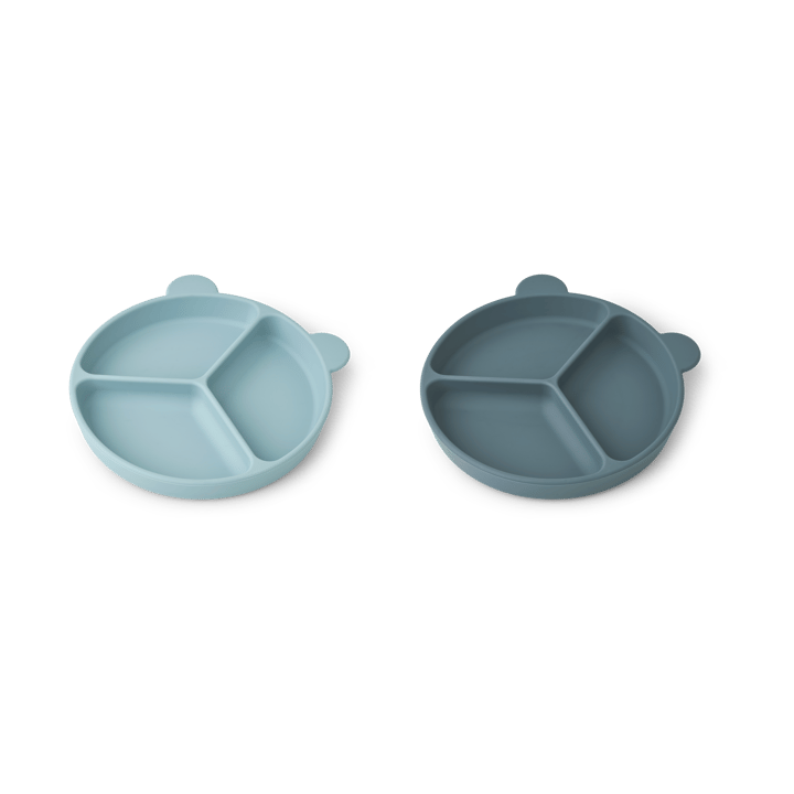 Stacy vakjesbord 2-pack, Sea blue-Whale blue Liewood