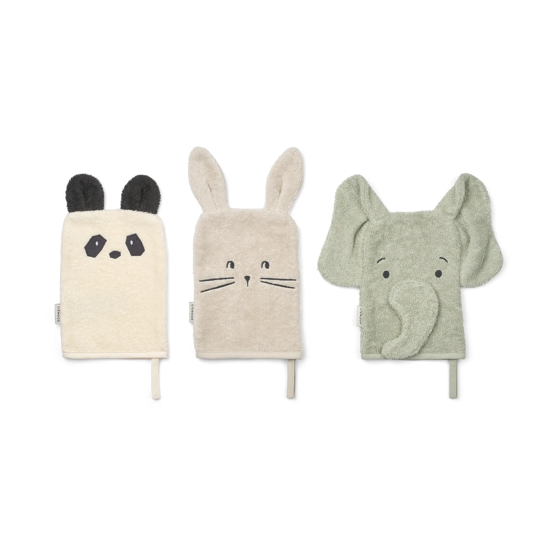 Sylvester washandje 3-delig, Dove blue mix Liewood