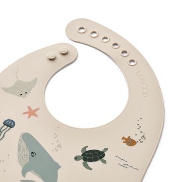 Tilda slab siliconen 2-pack - Sea creature-Sandy - Liewood
