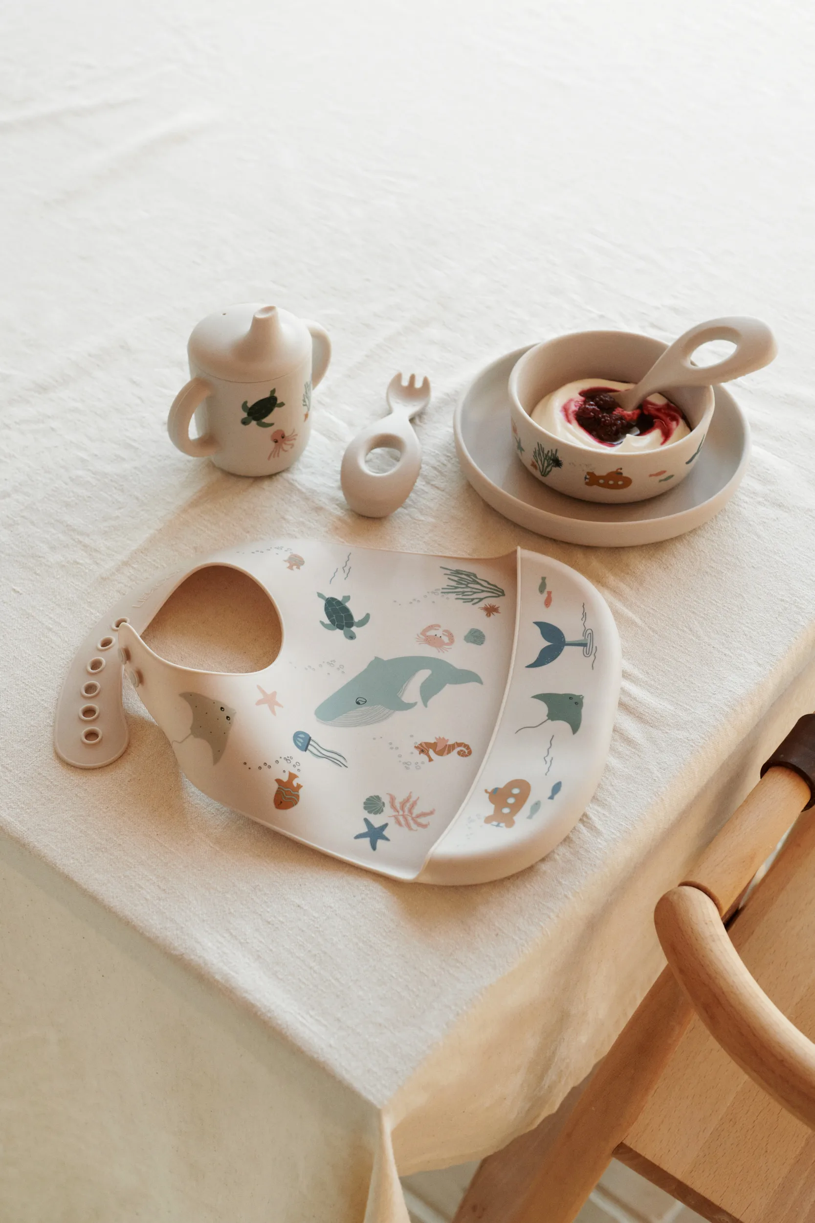 Tilda slab siliconen 2-pack, Sea creature-Sandy Liewood