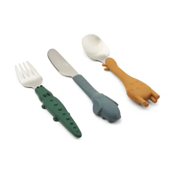 Tove all together bestekset 3-delig - Golden caramel mix - Liewood