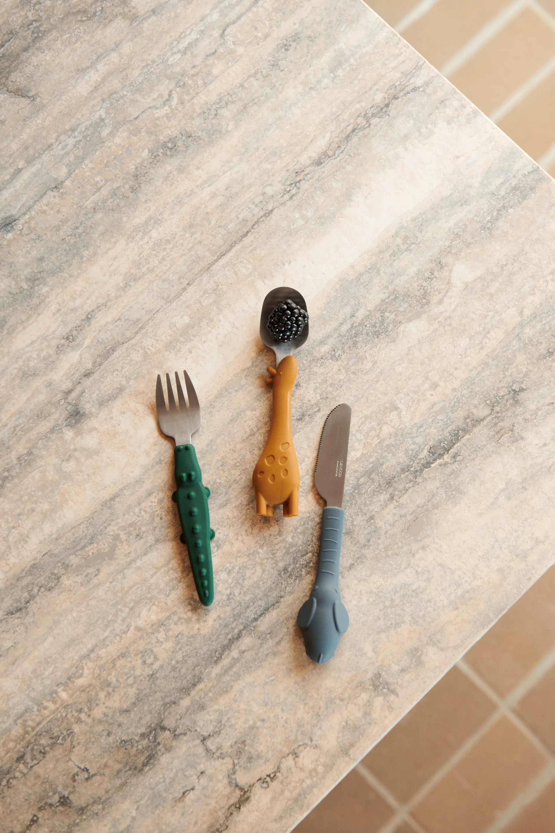 Tove all together bestekset 3-delig, Golden caramel mix Liewood