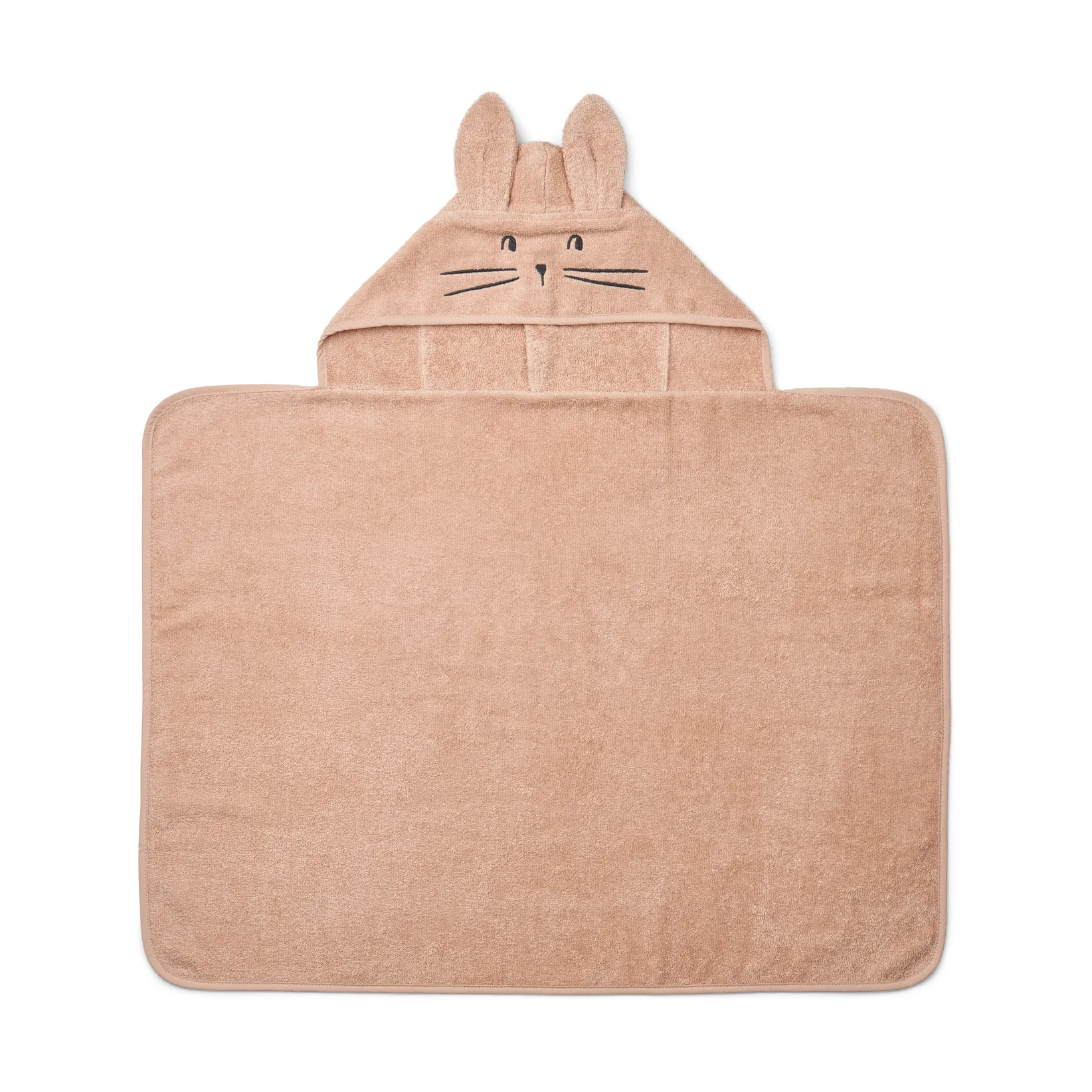 Vilias rabbit badcape handdoek met capuchon 60x80 cm, Pale tuscany Liewood