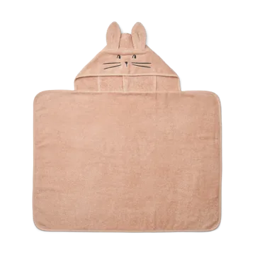 Vilias rabbit badcape handdoek met capuchon 60x80 cm - Pale tuscany - Liewood