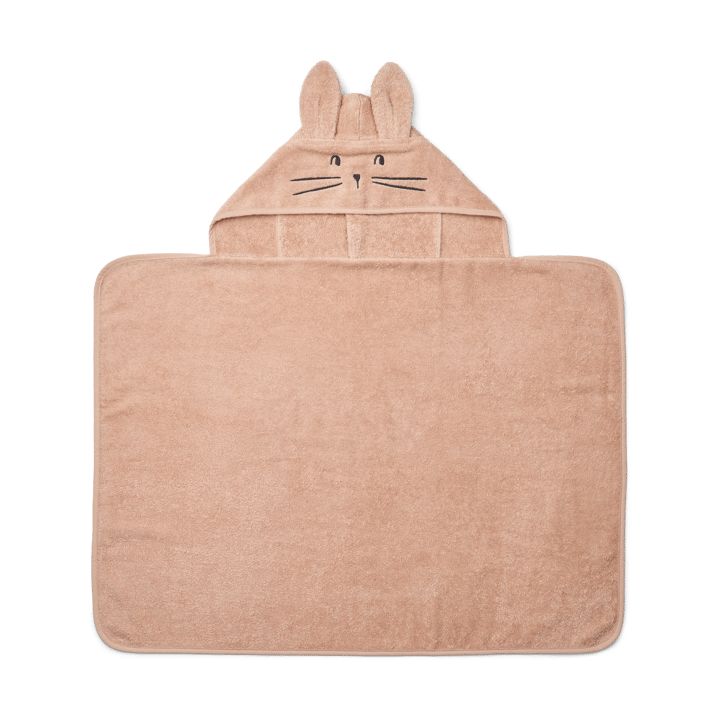 Vilias rabbit badcape handdoek met capuchon 60x80 cm - Pale tuscany - Liewood