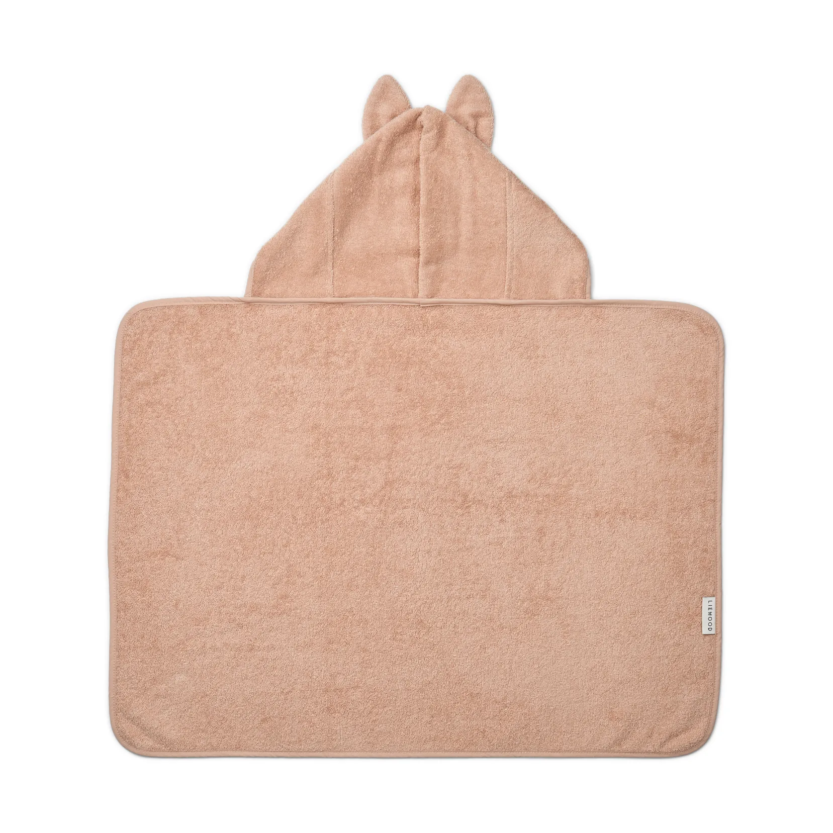 Vilias rabbit badcape handdoek met capuchon 60x80 cm, Pale tuscany Liewood