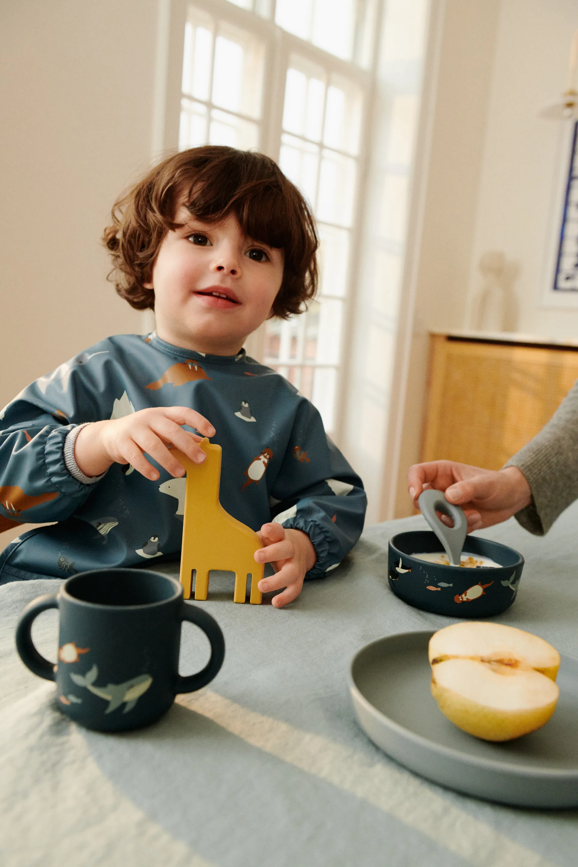 Vivi printed servies set 4-delig, Arctic Sea-Ocean view Liewood