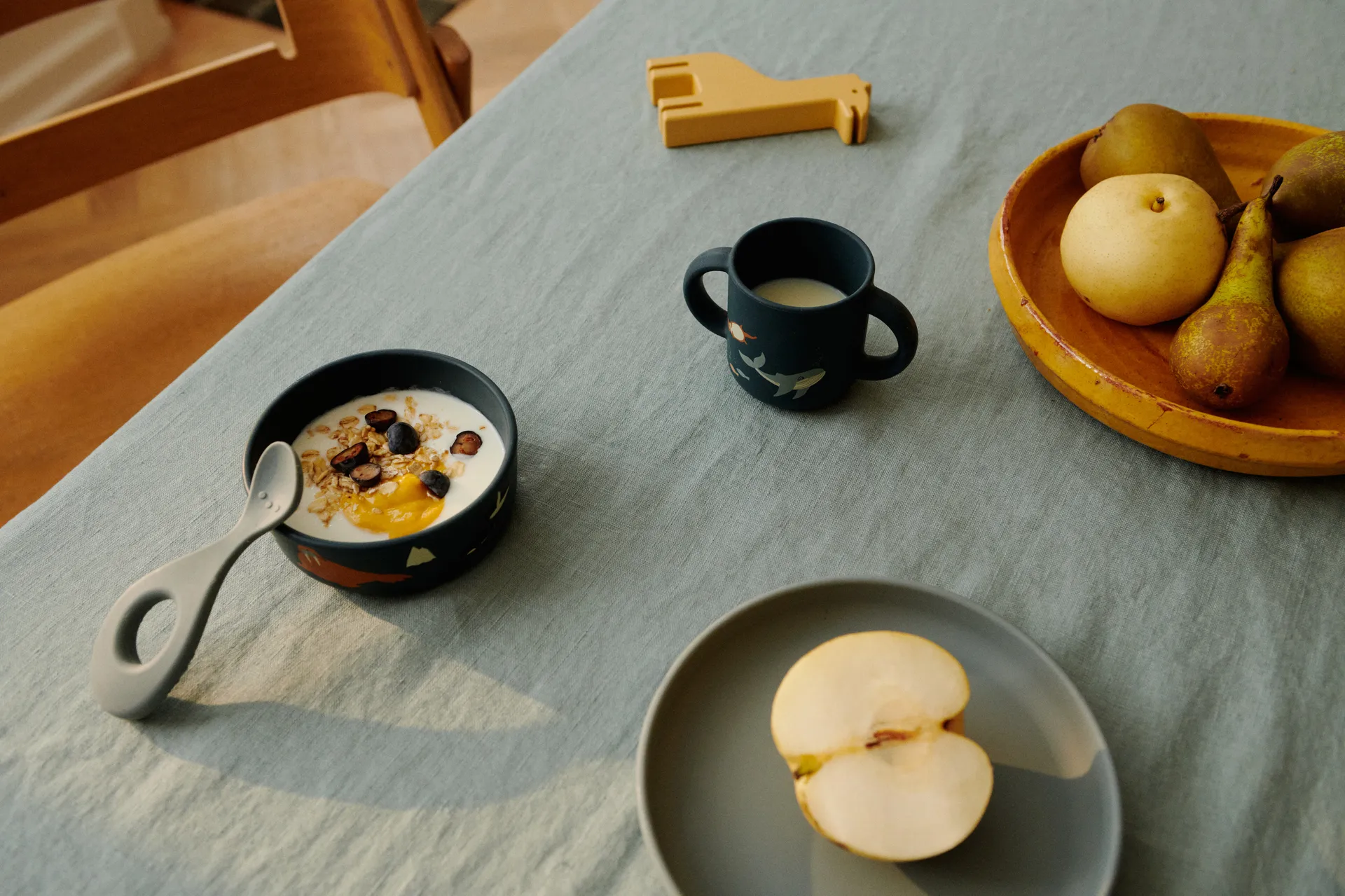 Vivi printed servies set 4-delig, Arctic Sea-Ocean view Liewood