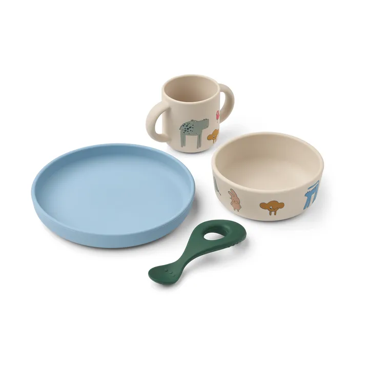 Vivi printed servies set 4-delig - Imagine/Sandy - Liewood