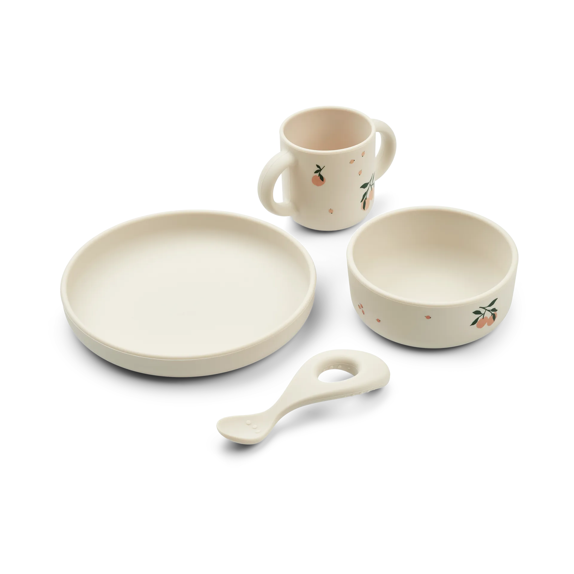 Vivi printed servies set 4-delig, Peach-Sea shell mix Liewood