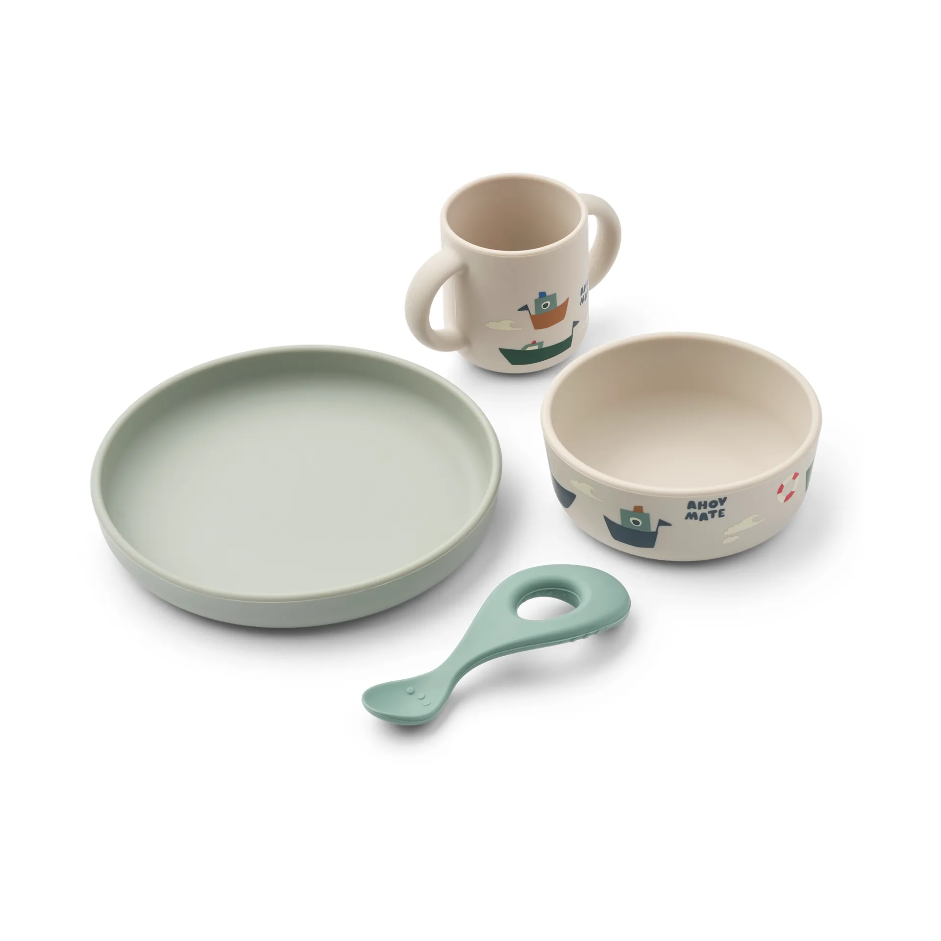 Vivi printed servies set 4-delig, Sailing-sandy Liewood