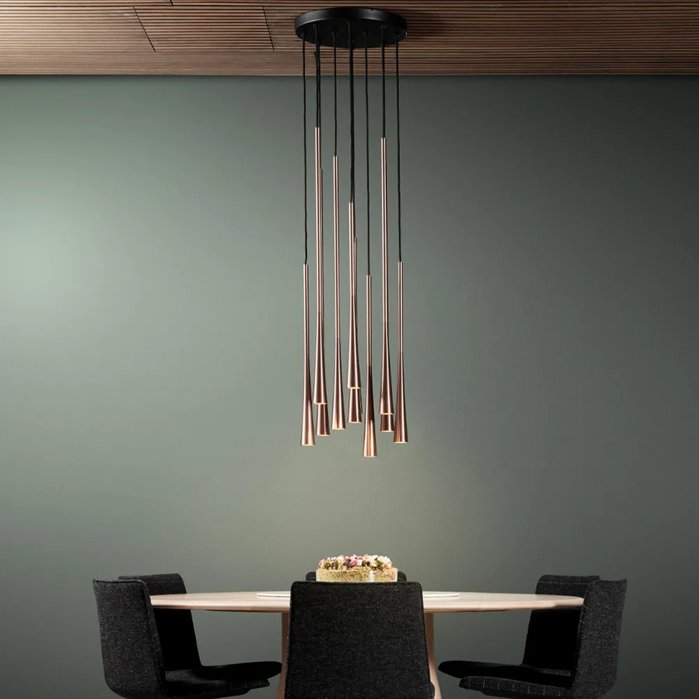 Drop S1 hanglamp, rose gold Light-Point