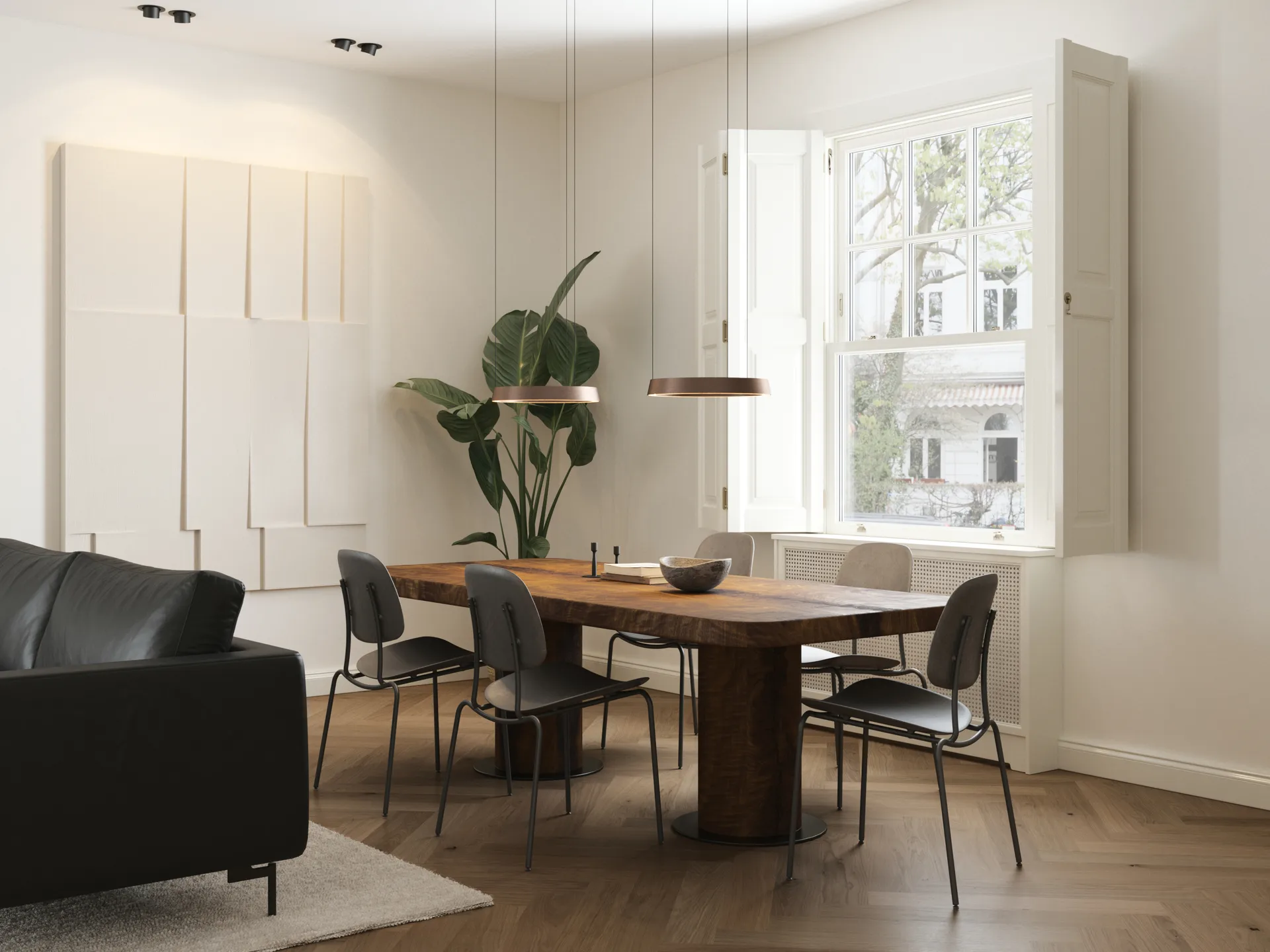 Edge round Ø40 hanglamp switch tune, Rose gold Light-Point