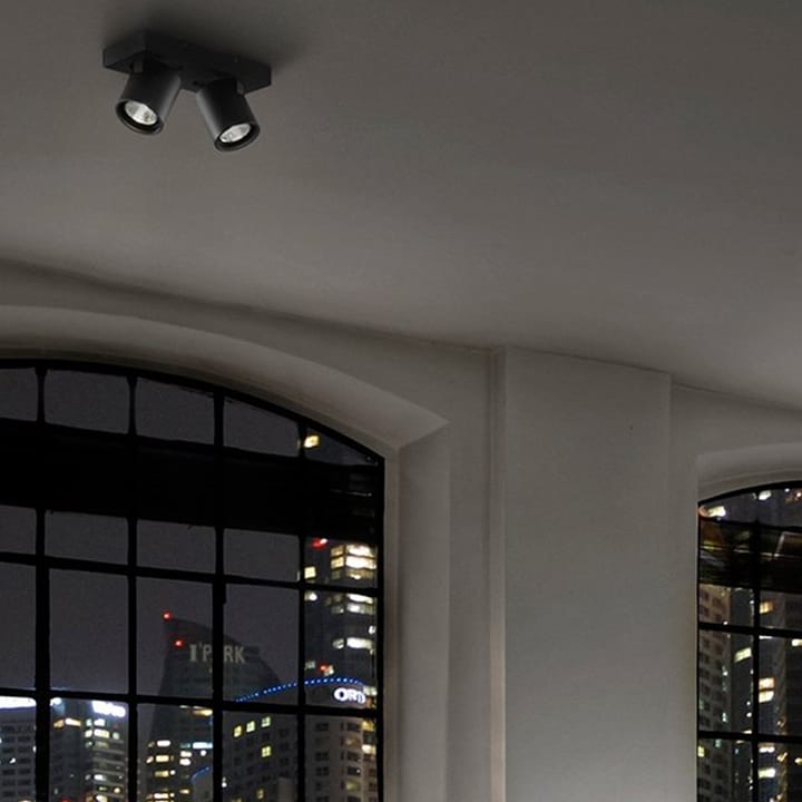 Focus 2 muur- en plafondlamp, black, 3000 kelvin Light-Point