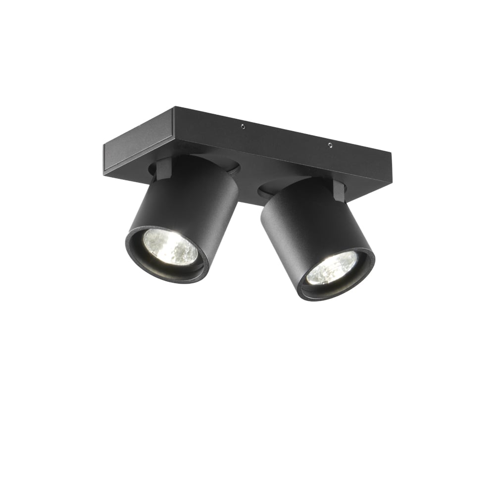 Light-Point Focus 2 muur- en plafondlamp black, 3000 kelvin