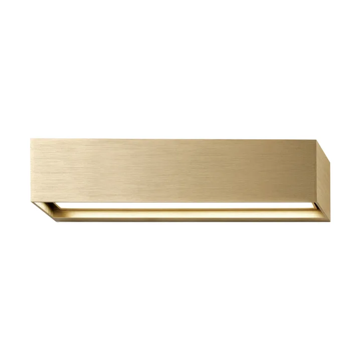 Linea W2 wandlamp switch tune - Brass, 7x30 cm - Light-Point