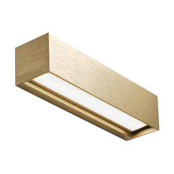 Linea W2 wandlamp switch tune - Brass, 7x30 cm - Light-Point