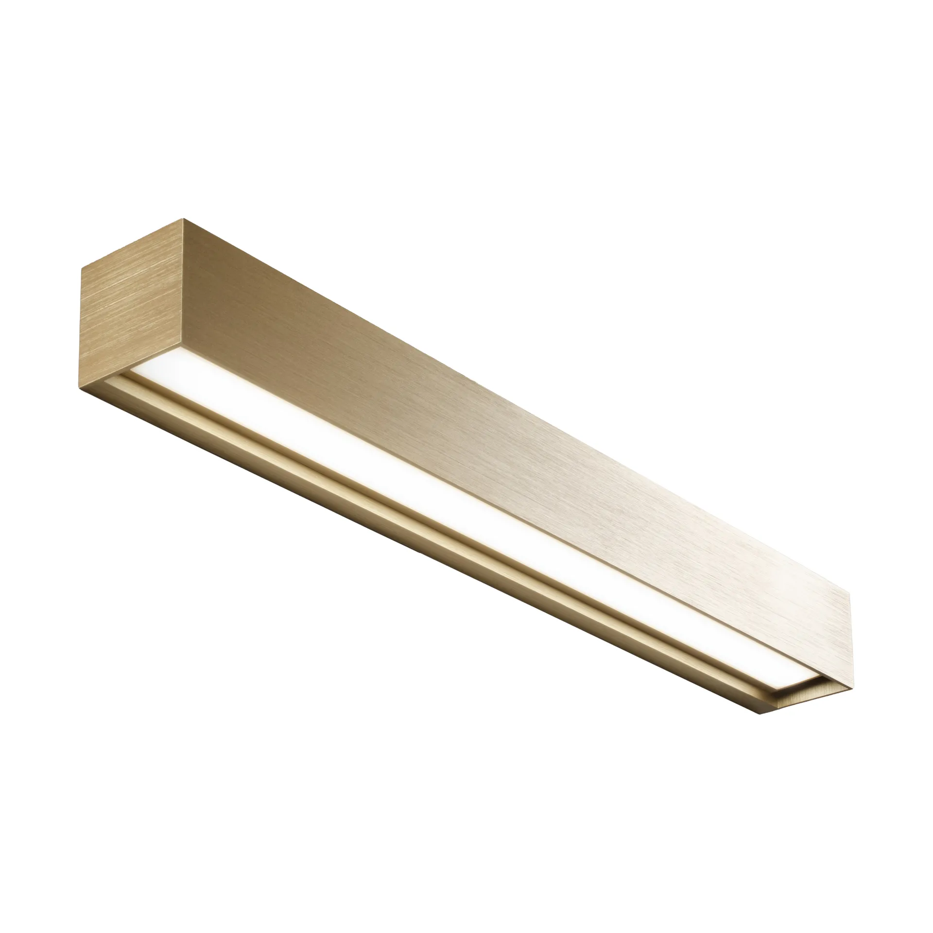 Linea W3 wandlamp switch tune, Brass, 7x60 cm Light-Point