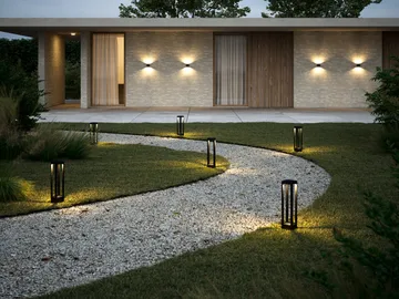 Mirage buitenlamp switch tune - Black, 12x48 cm - Light-Point