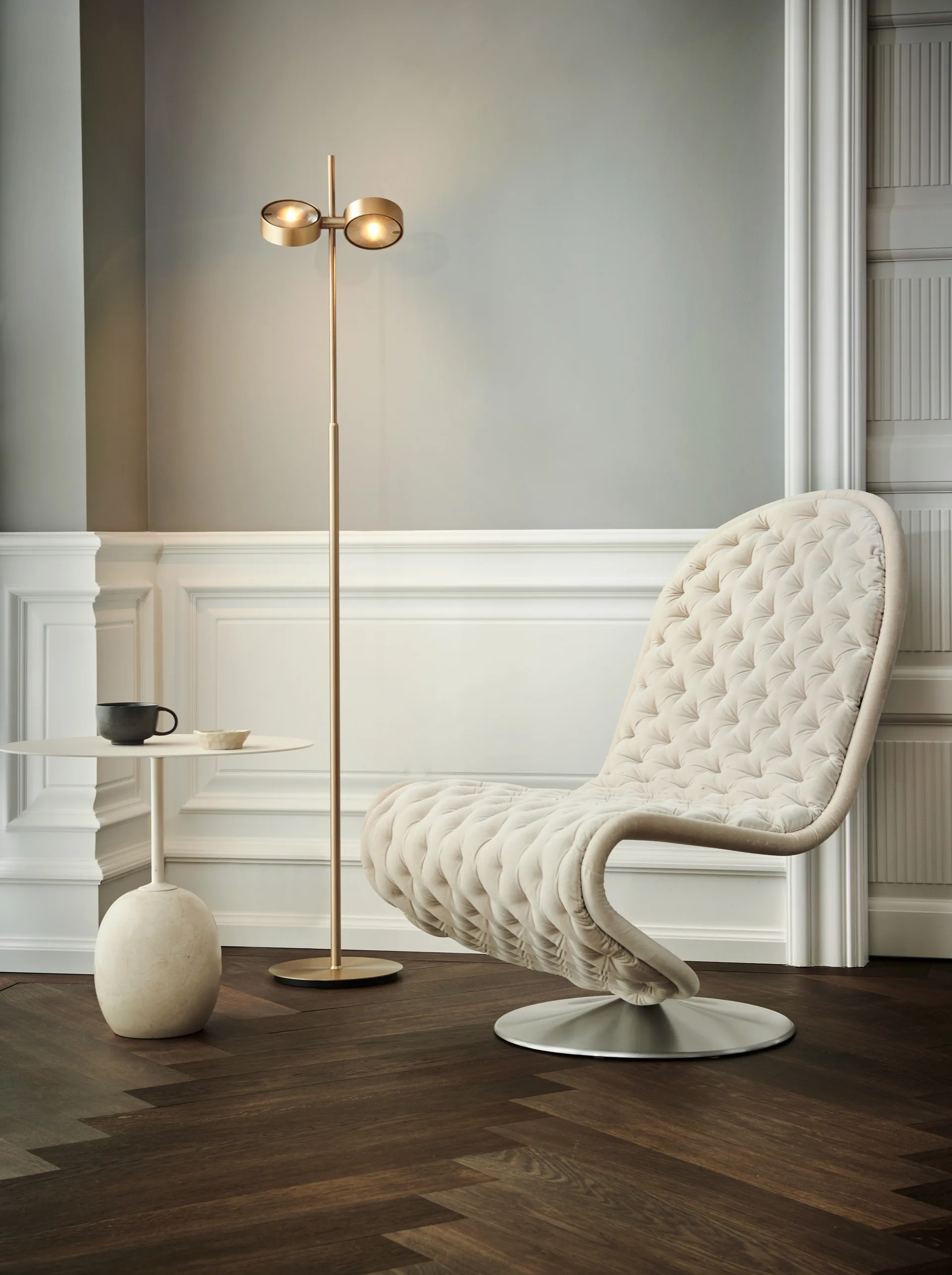 Orbit vloerlamp, Brass Light-Point