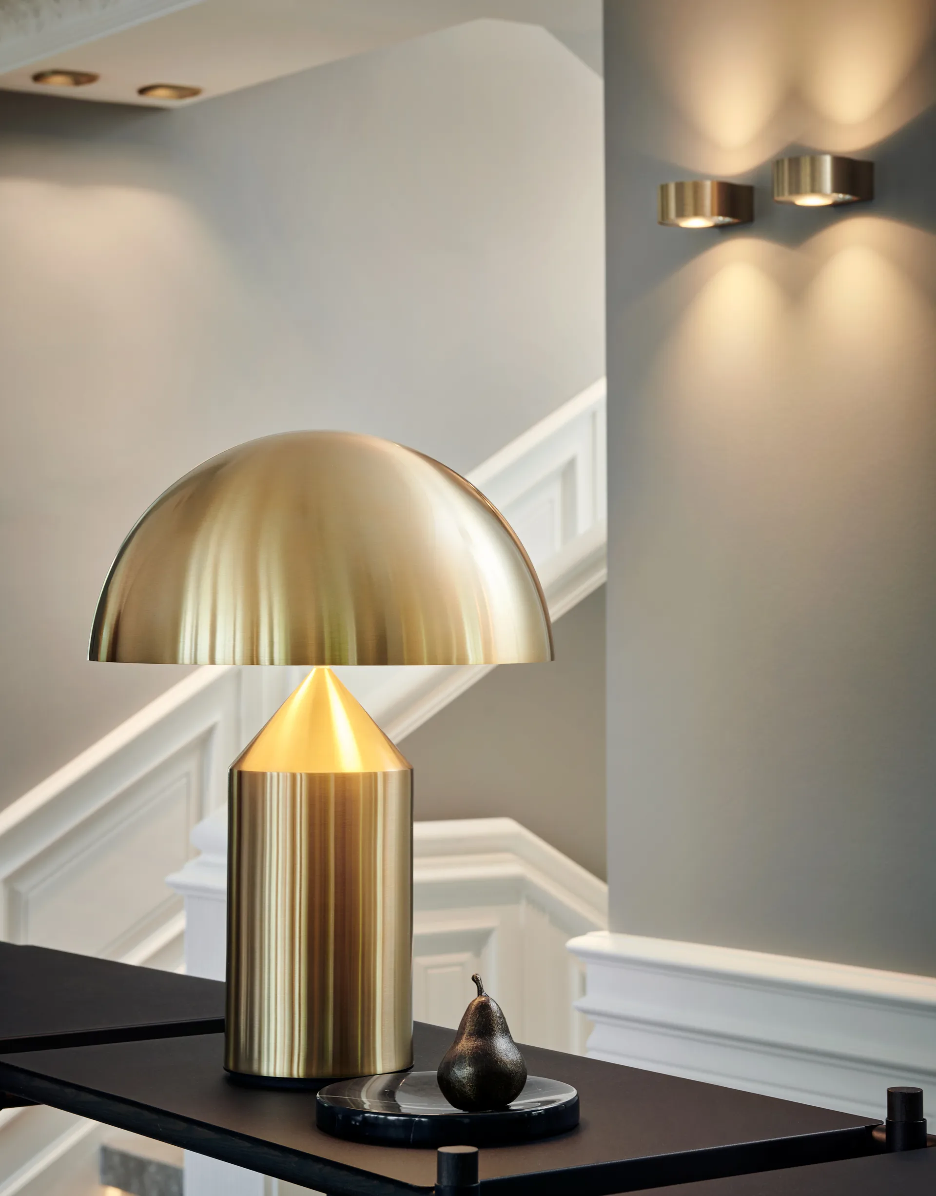 Orbit wandlamp W1 2700K, Brass Light-Point