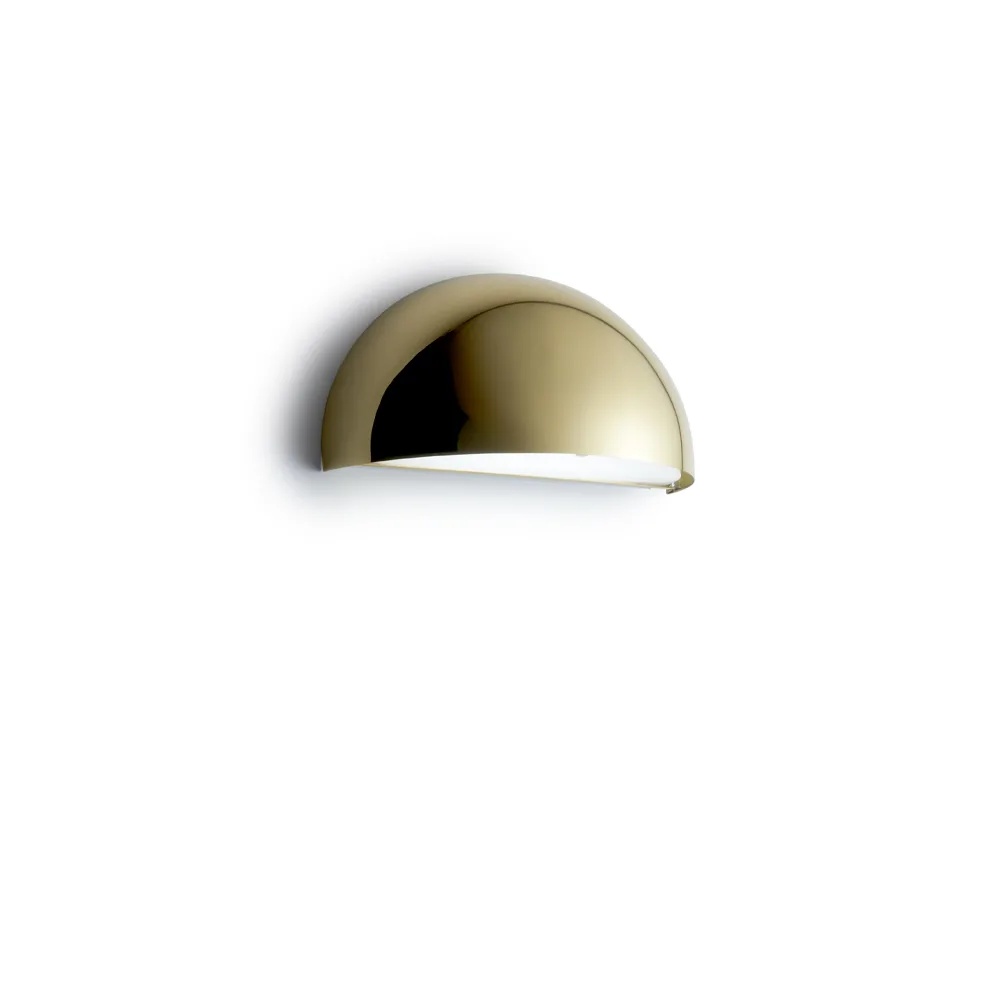 Rørhat muurlamp, brass polished, led Light-Point