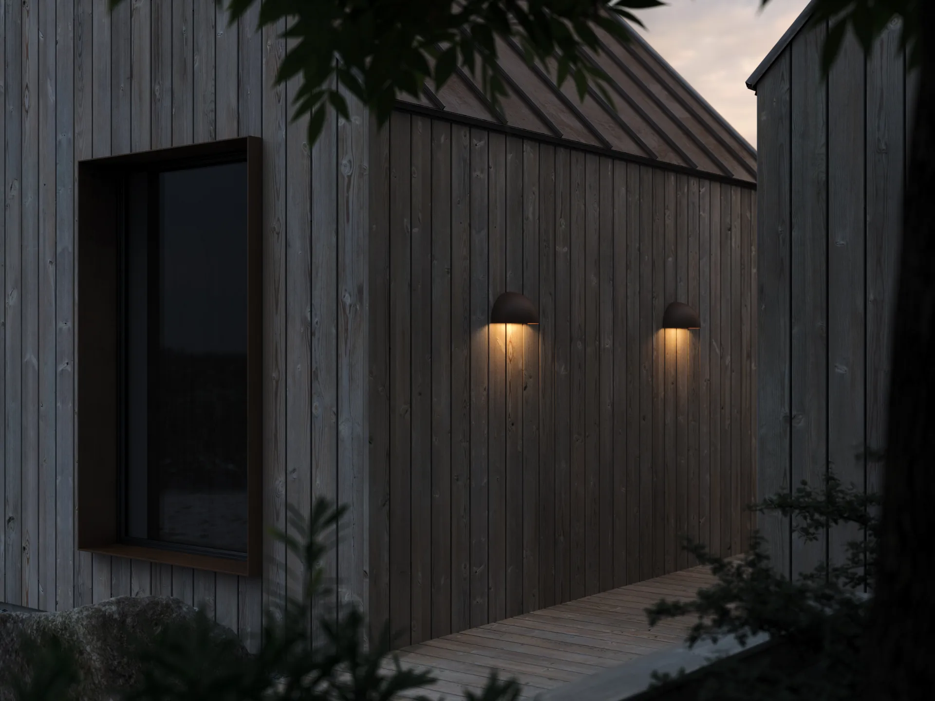 Rørhat muurlamp, Copper raw, LED Light-Point