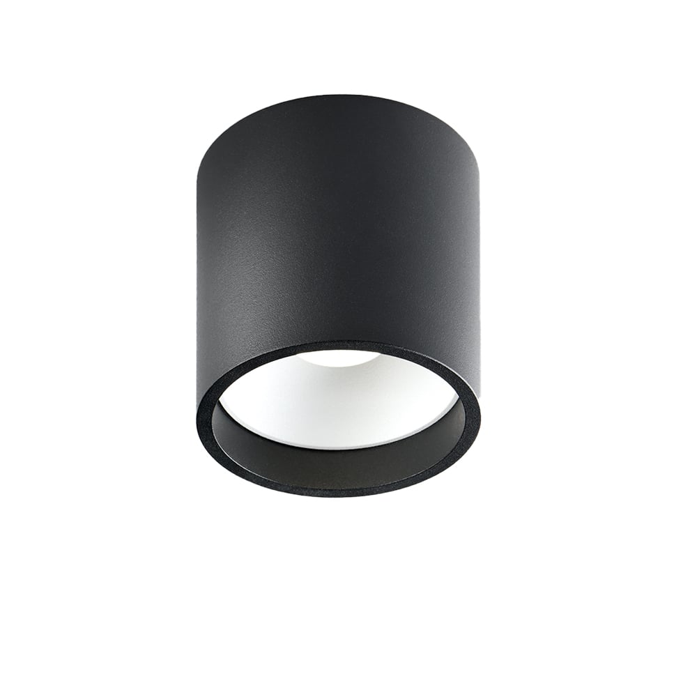 Light-Point Solo Round spotlight black/white, 2700 kelvin
