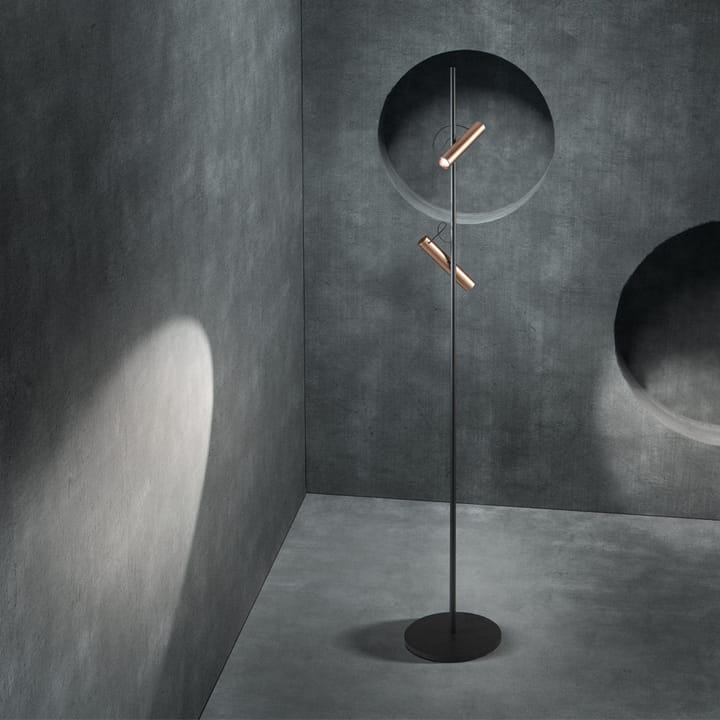 Spirit F1 vloerlamp, black/rose gold Light-Point