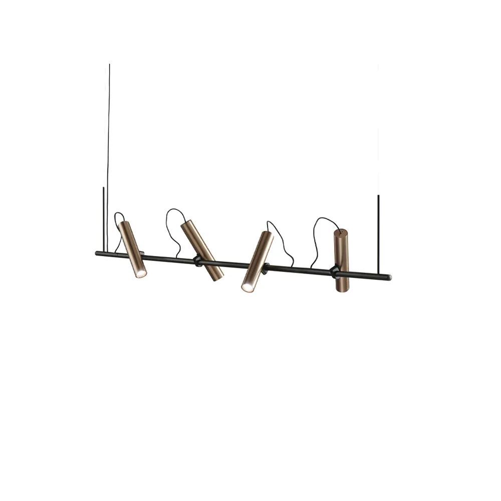 Spirit hanglamp, black/rose gold, s1500 Light-Point