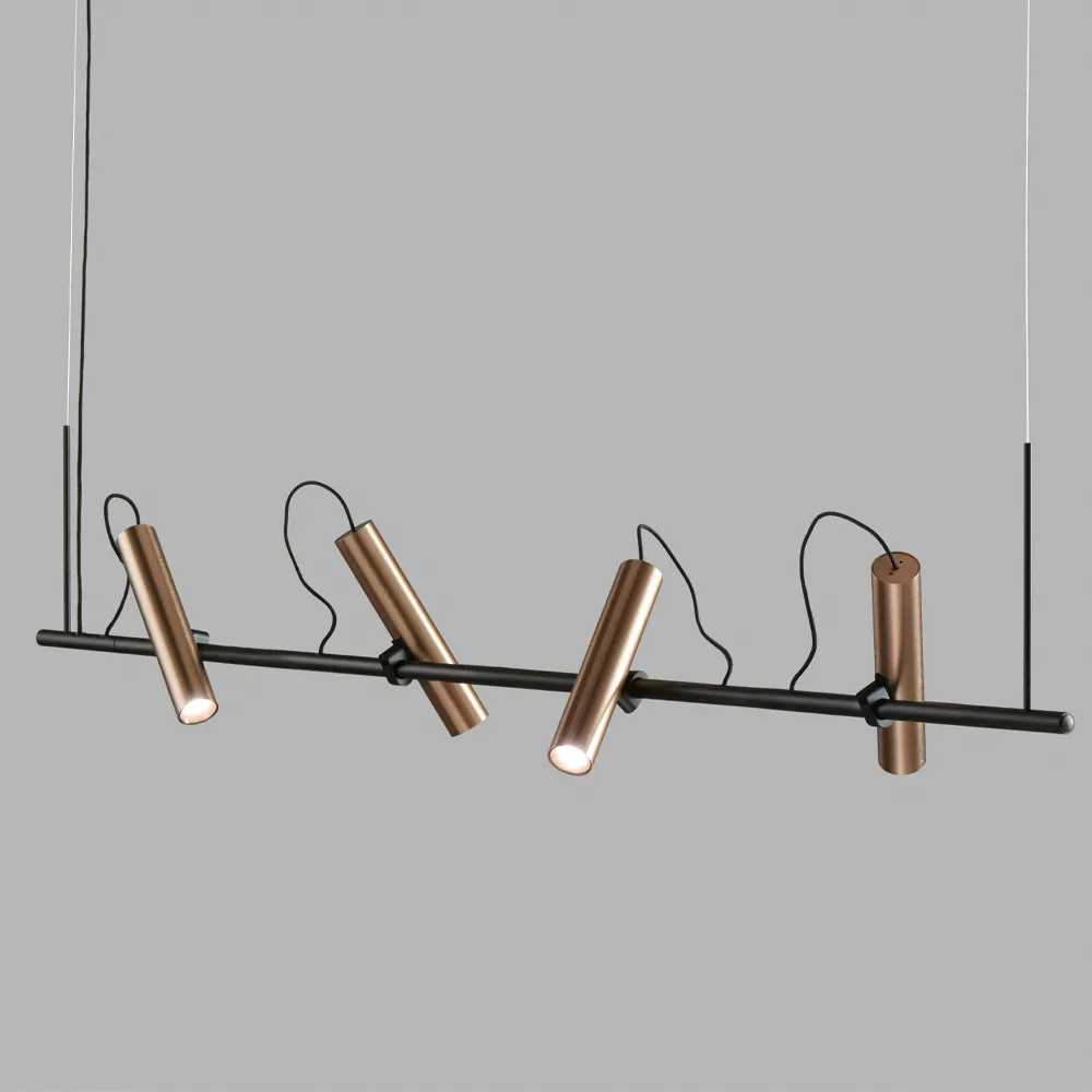 Spirit hanglamp, black/rose gold, s1500 Light-Point