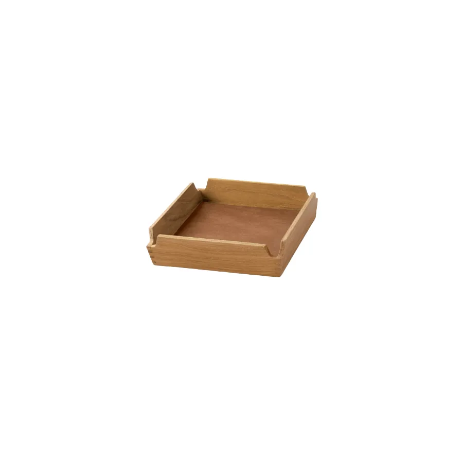Airy Nupo dienblad, Nature-teak, mini LIND DNA