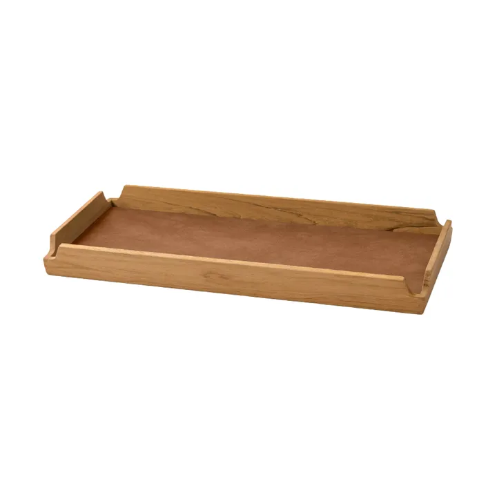 Airy Nupo dienblad - Nature-teak, slim - LIND DNA