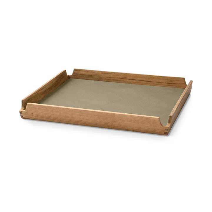 Airy teakhouten dienblad square S - Nupo herbal dust - LIND DNA