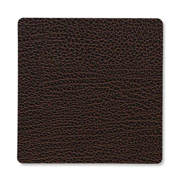 Bull onderzetter (glazen) square - bruin - LIND DNA