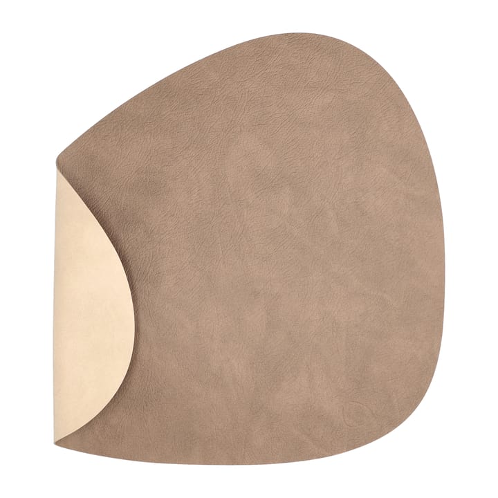 Cloud-Nupo placemat keerbaar curve L 1 St. - Brown-sand - LIND DNA