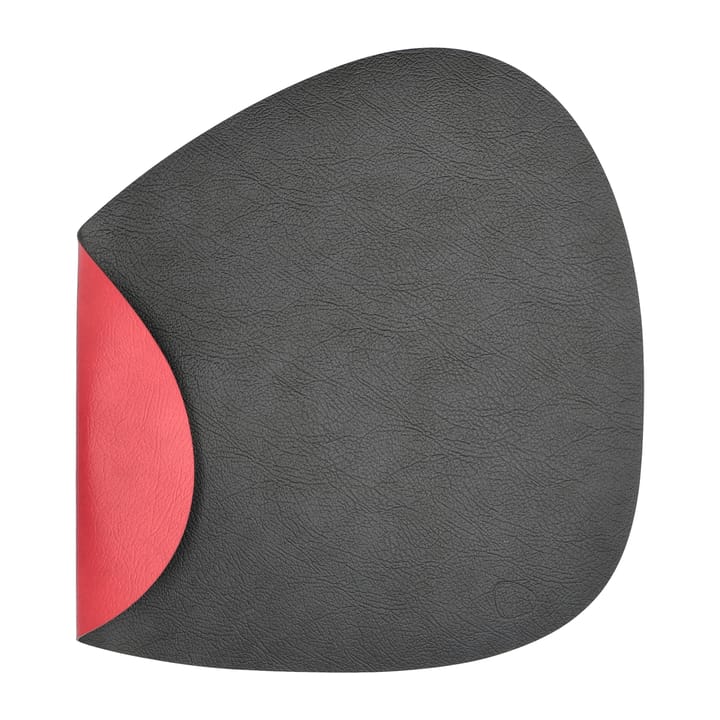 Cloud placemat keerbaar curve L 1 St. - Black-red - LIND DNA