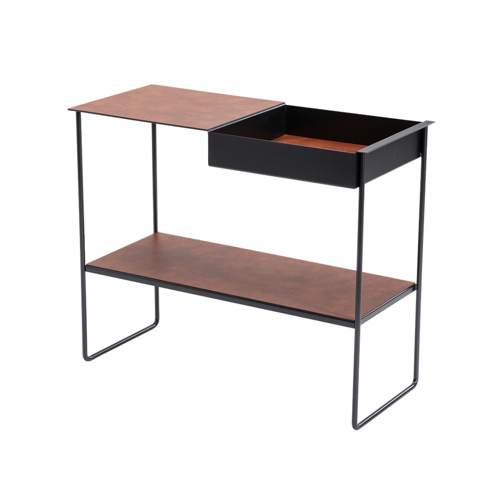 LIND DNA Console Bull Storage sidetable cognac